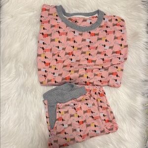 Cuddl Duds Cozy Pink women’s Pajamas with Fun Dachshund Print